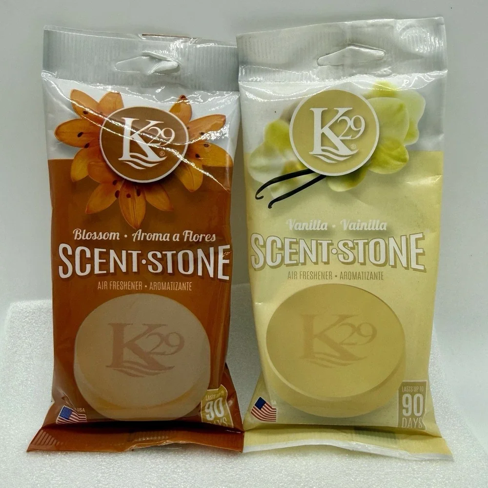K29 Scent‎ Stone Air Freshener Blossom & Vanilla Lot of 2 Long Lasting 90 Days